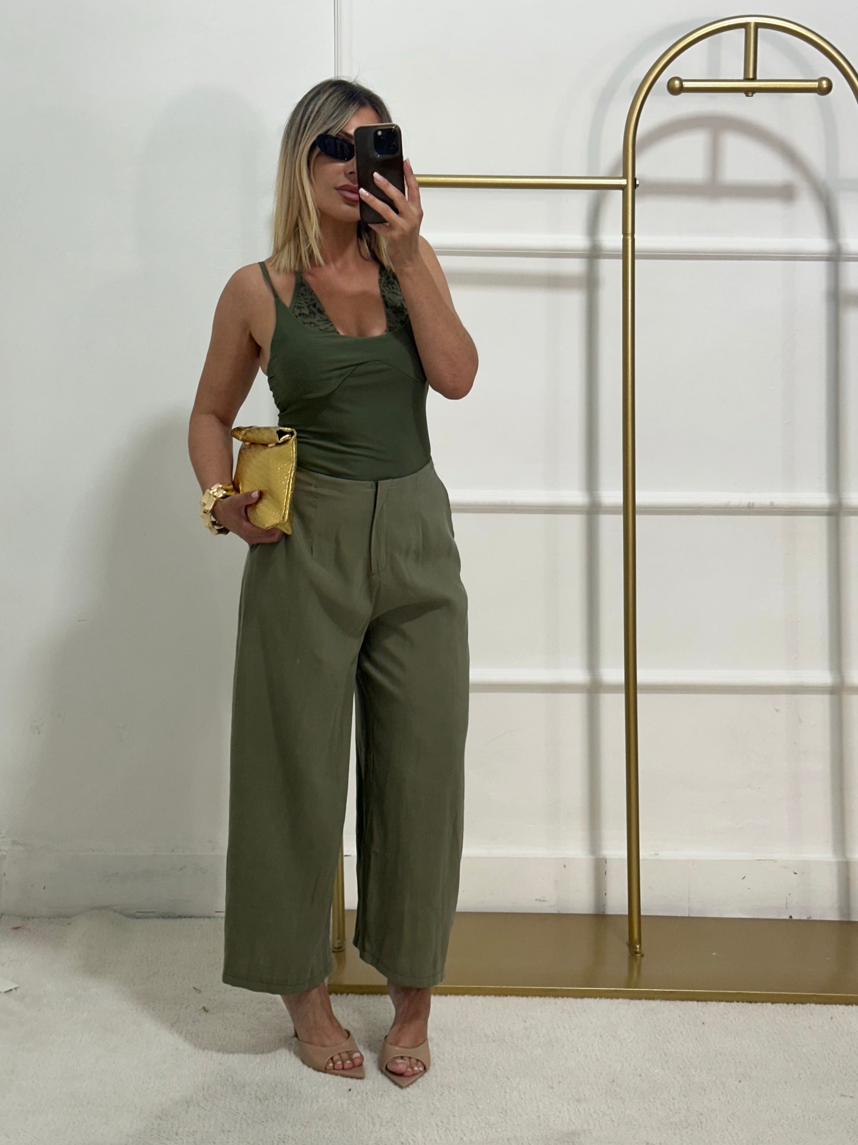 Pantaloni Susy verde