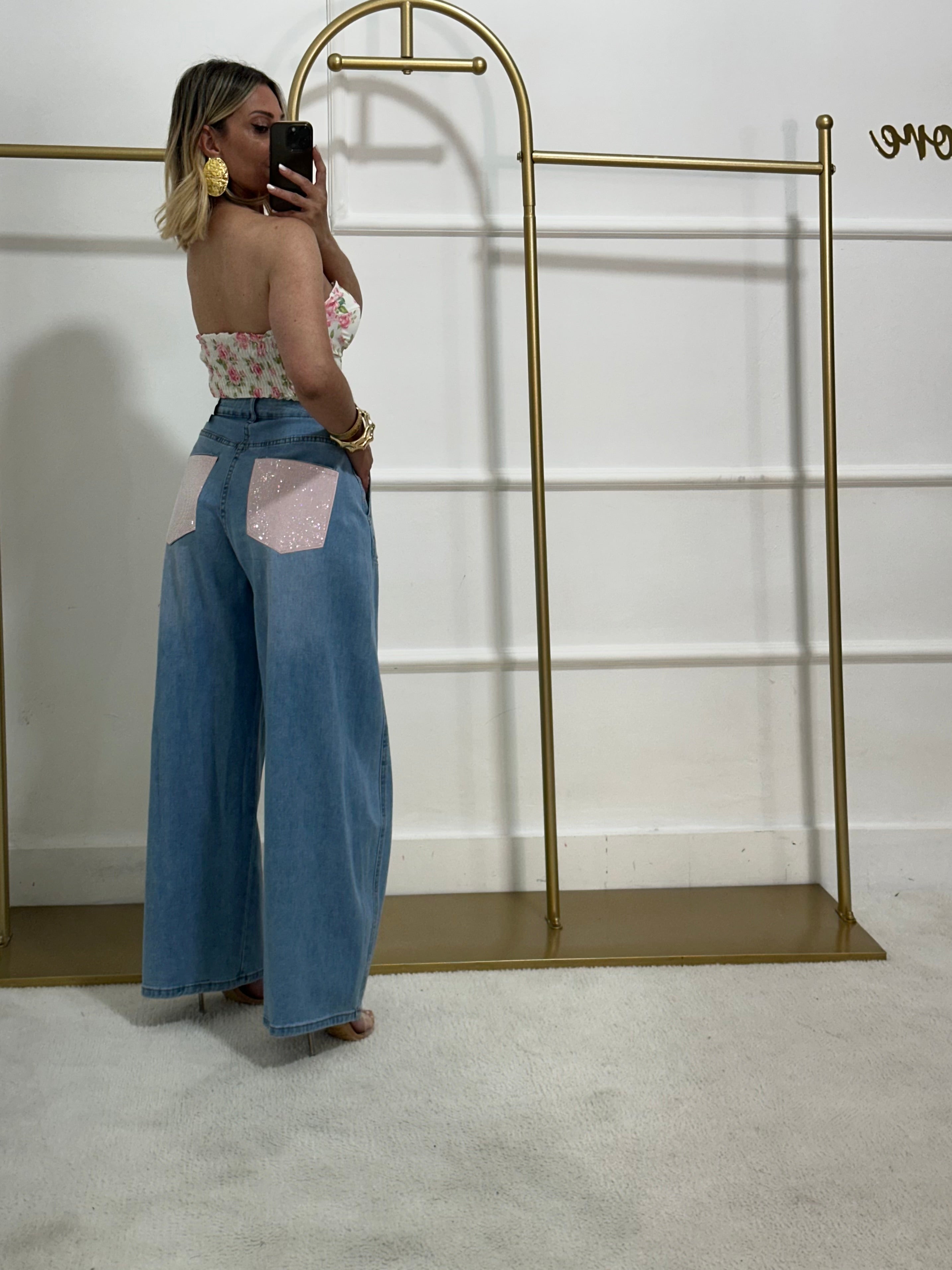 Denim Strauss rosa