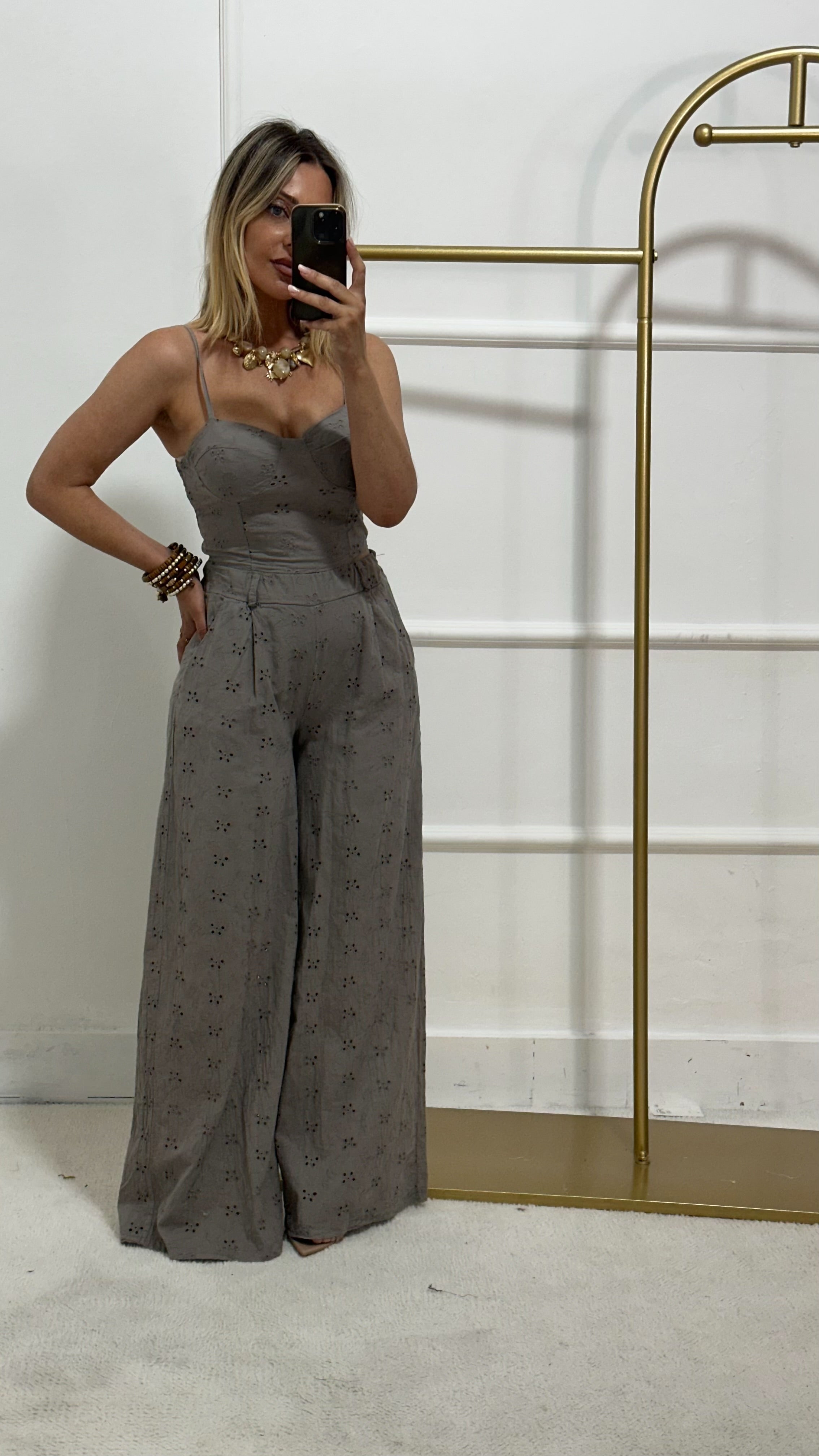 Coordinato Marlen Tortora 100%cotone