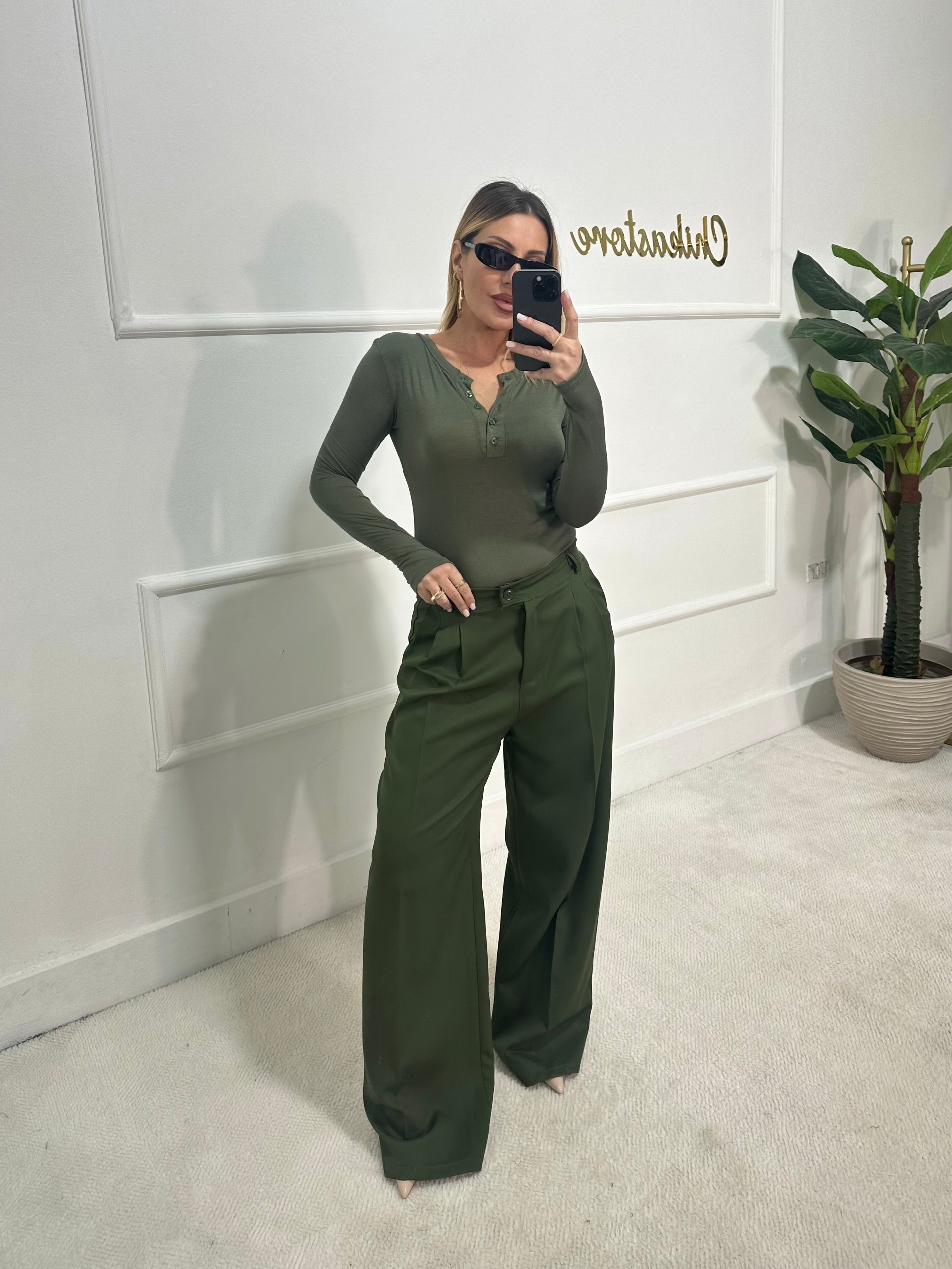 Pantalone Elegance Verde