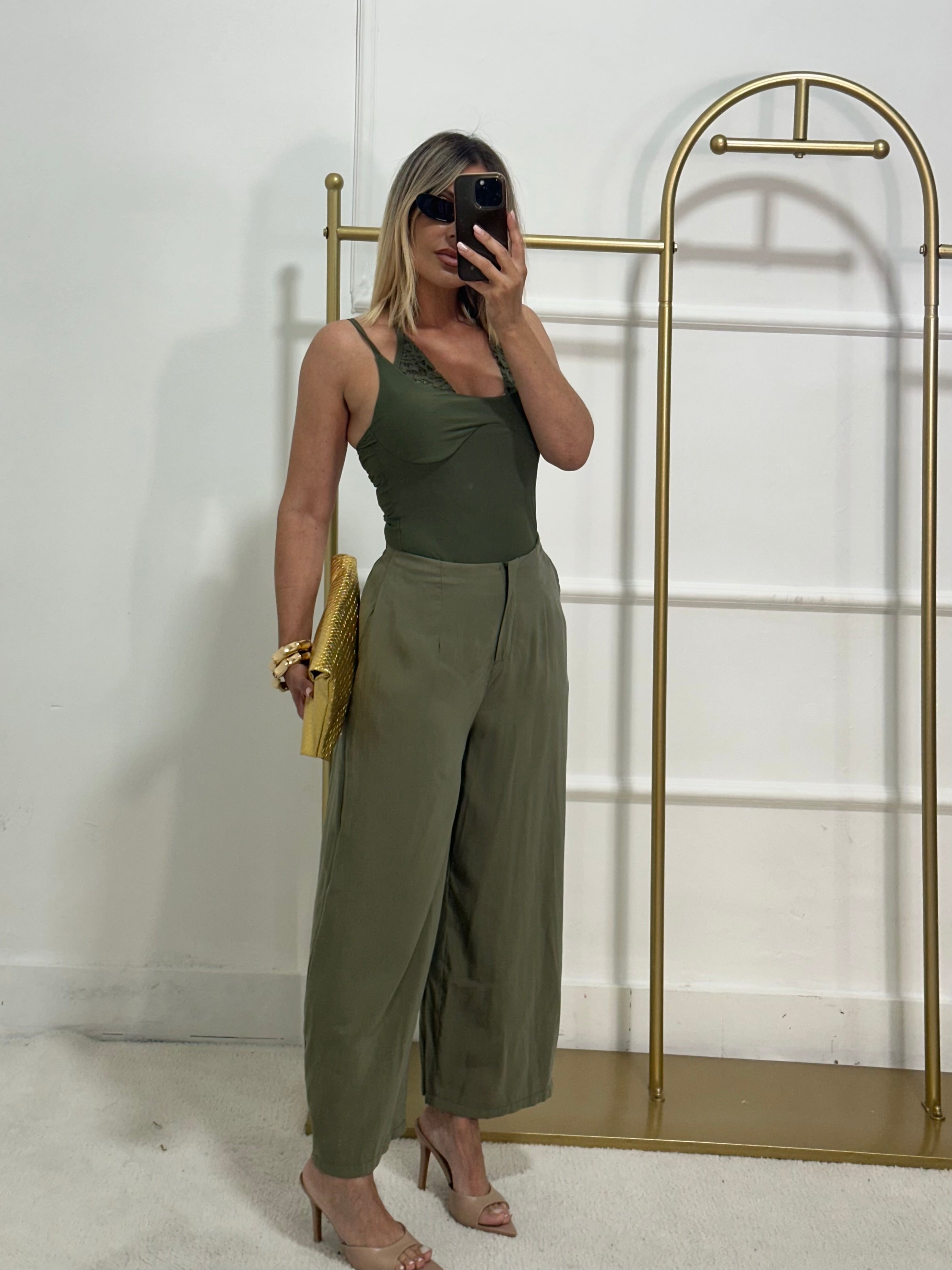 Pantaloni Susy verde