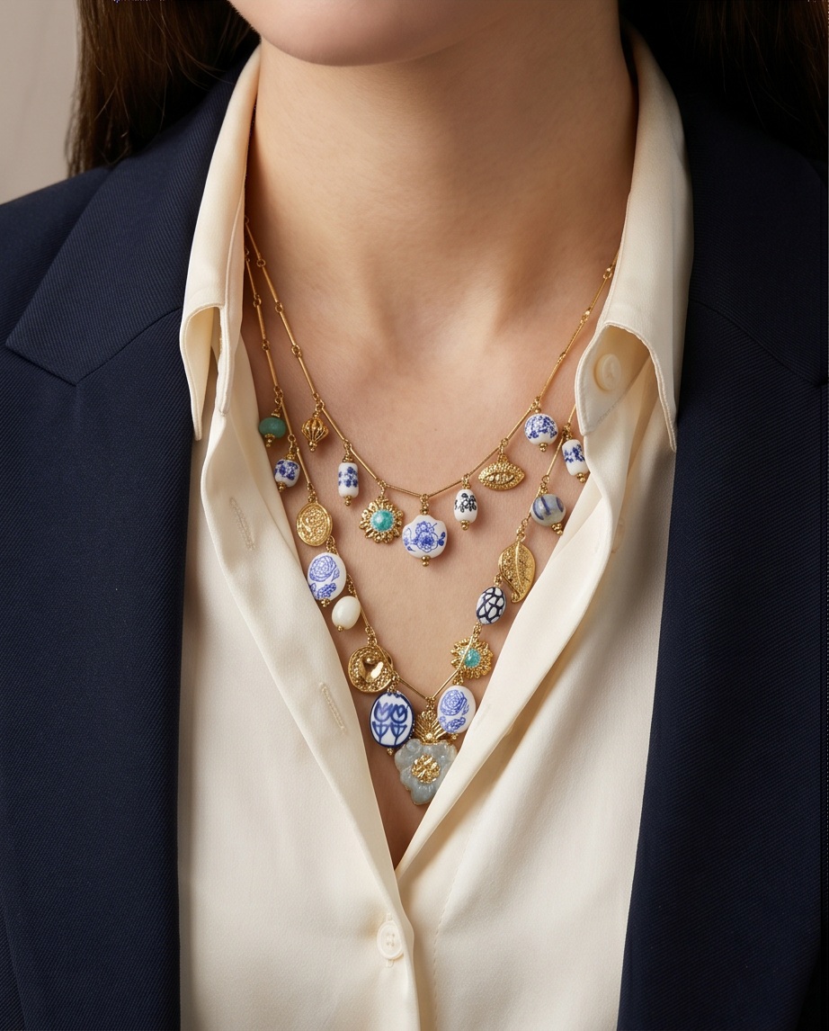 Collana Cloin blue