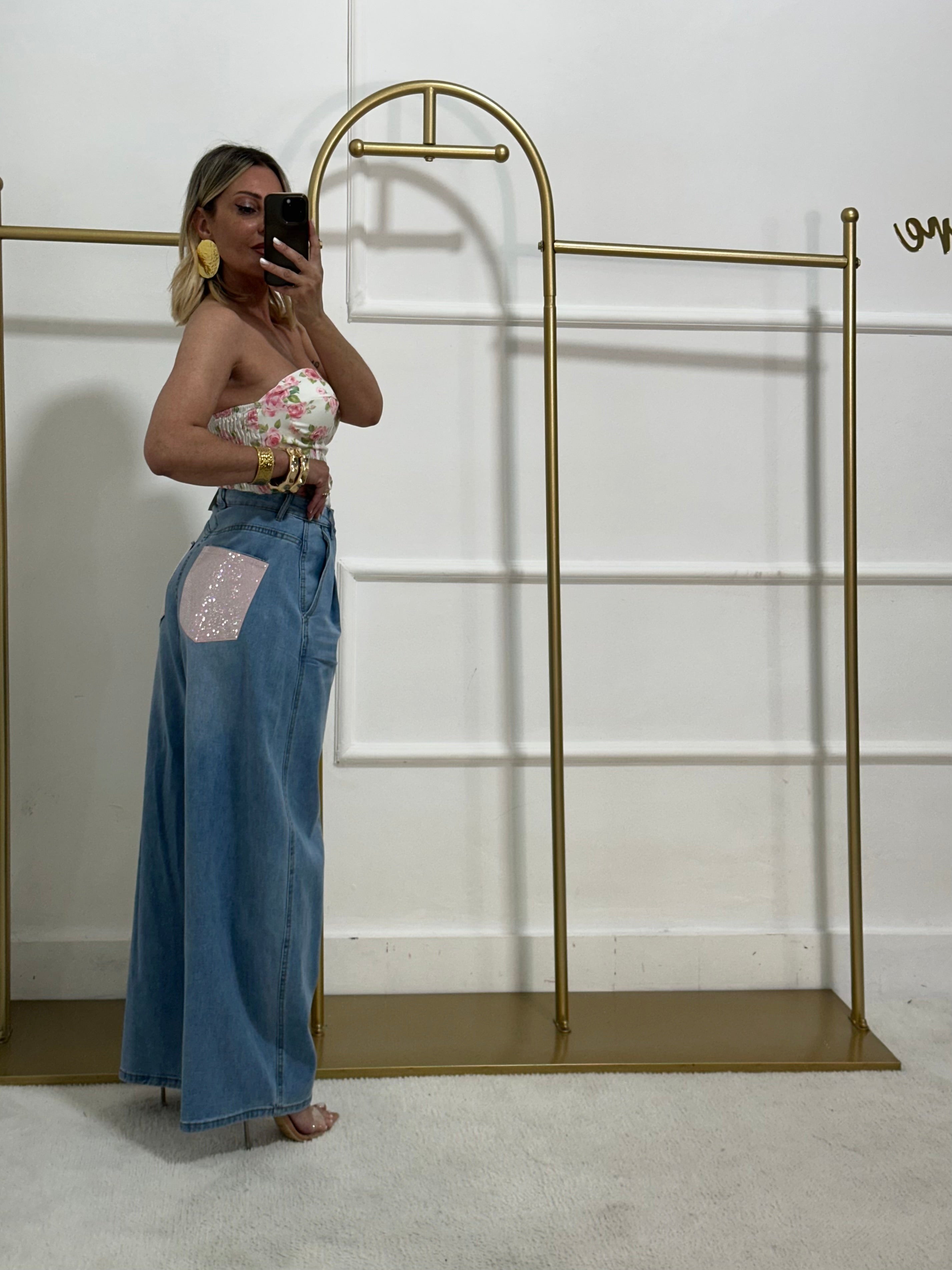 Denim Strauss rosa