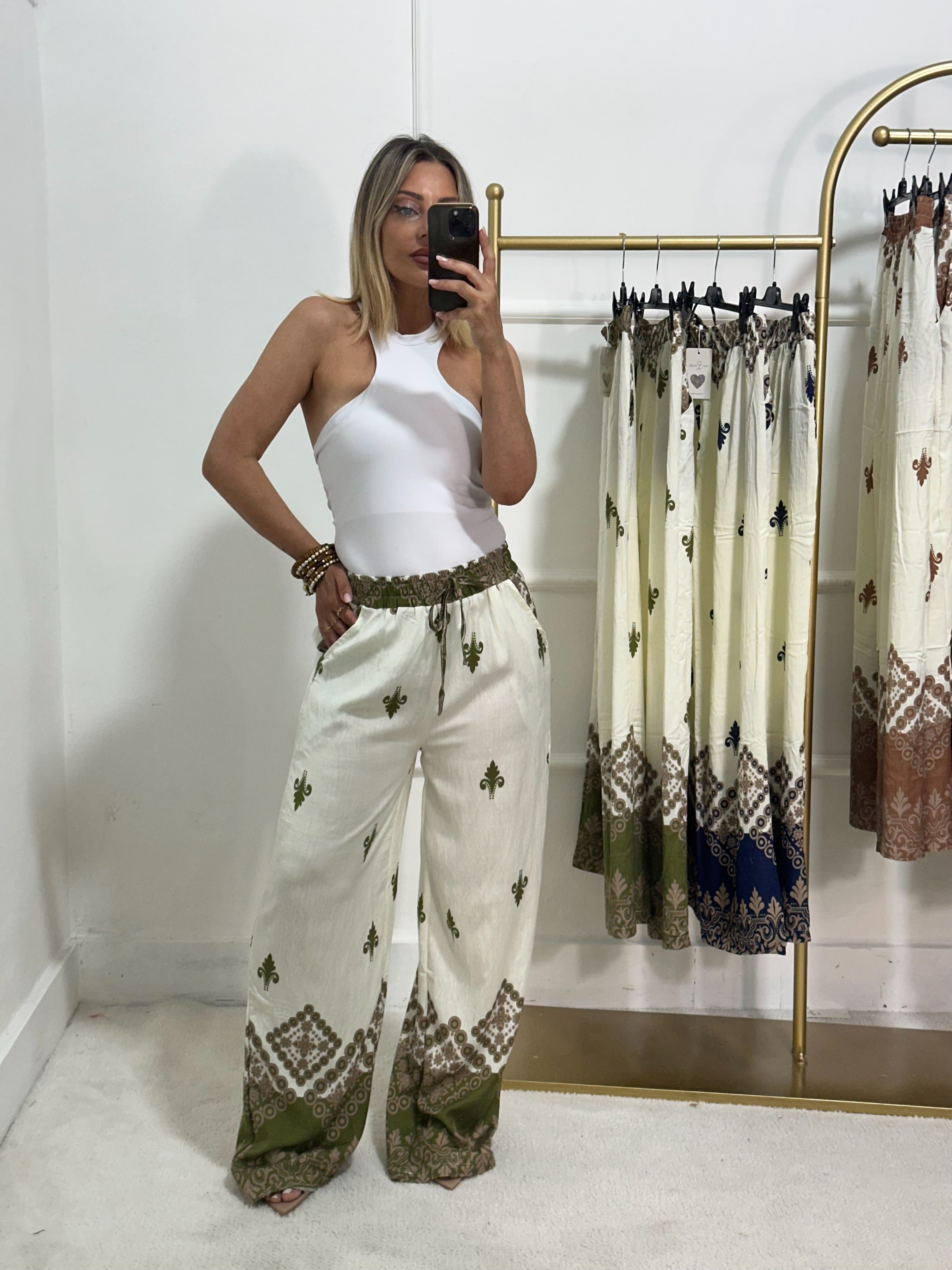 Pantalone Jessica verde