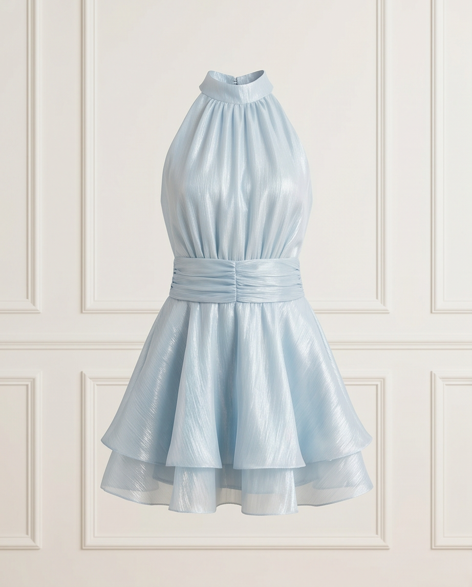 Abito in Chiffon cielo