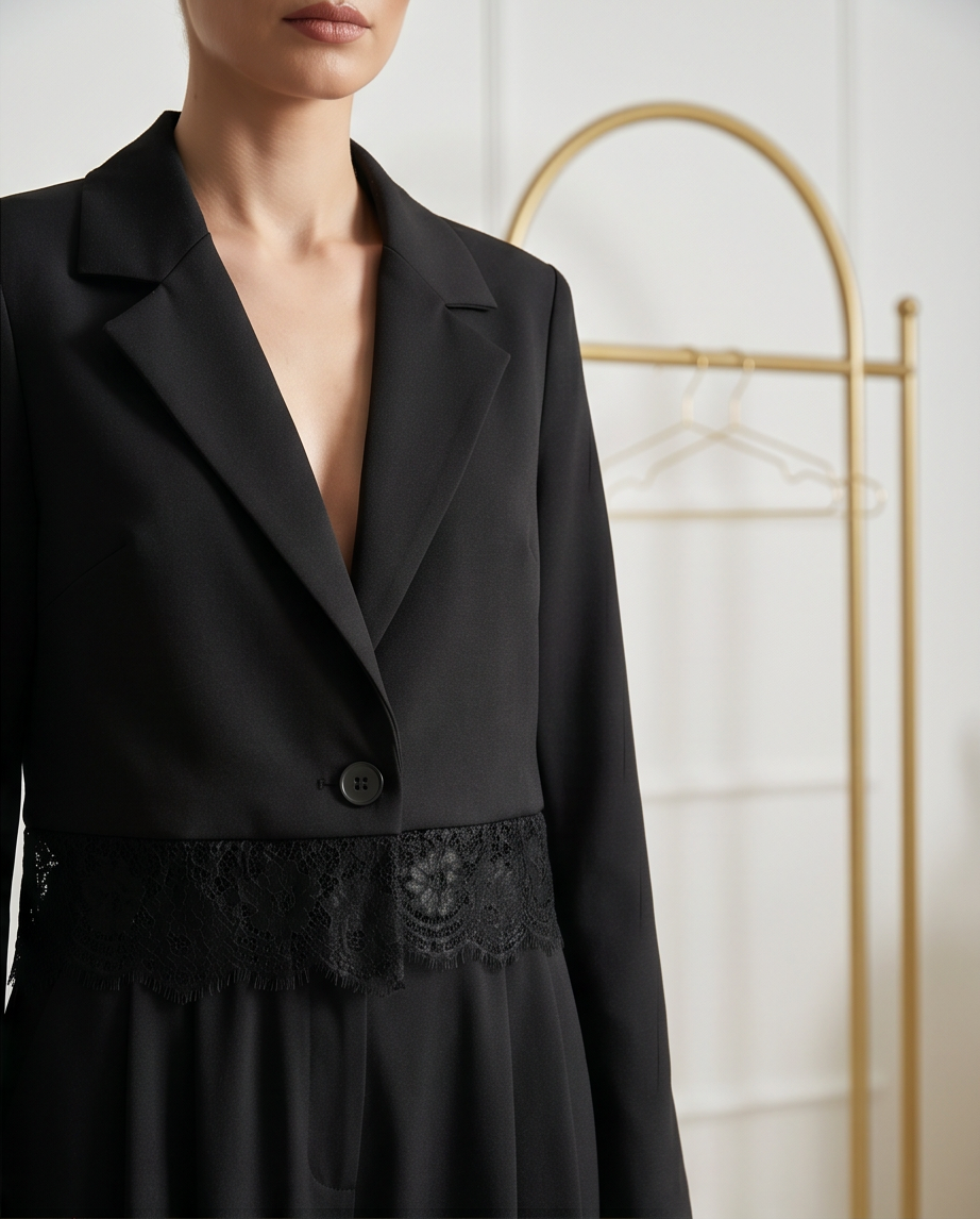 Tailleur pizzo Black