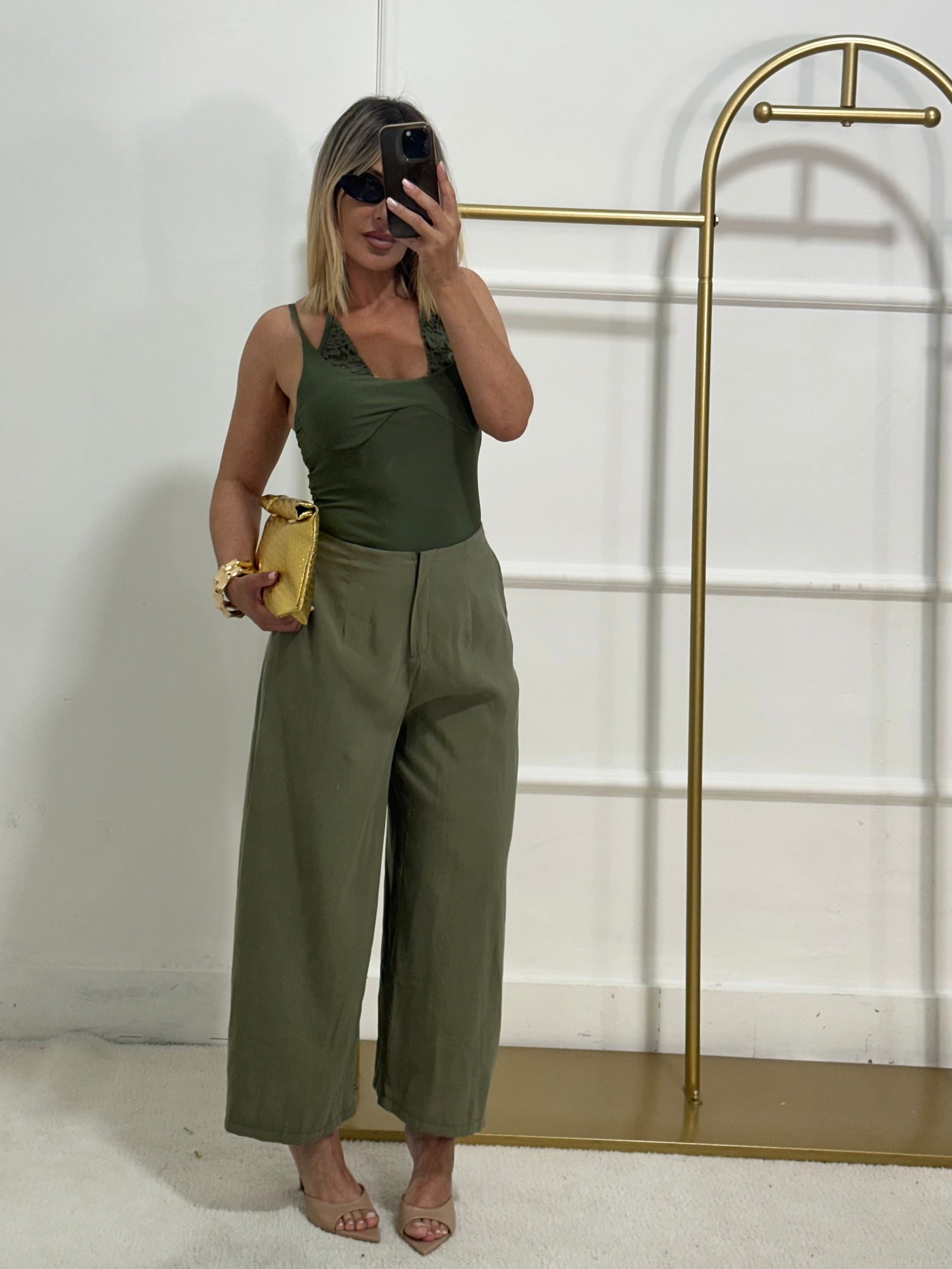 Pantaloni Susy verde