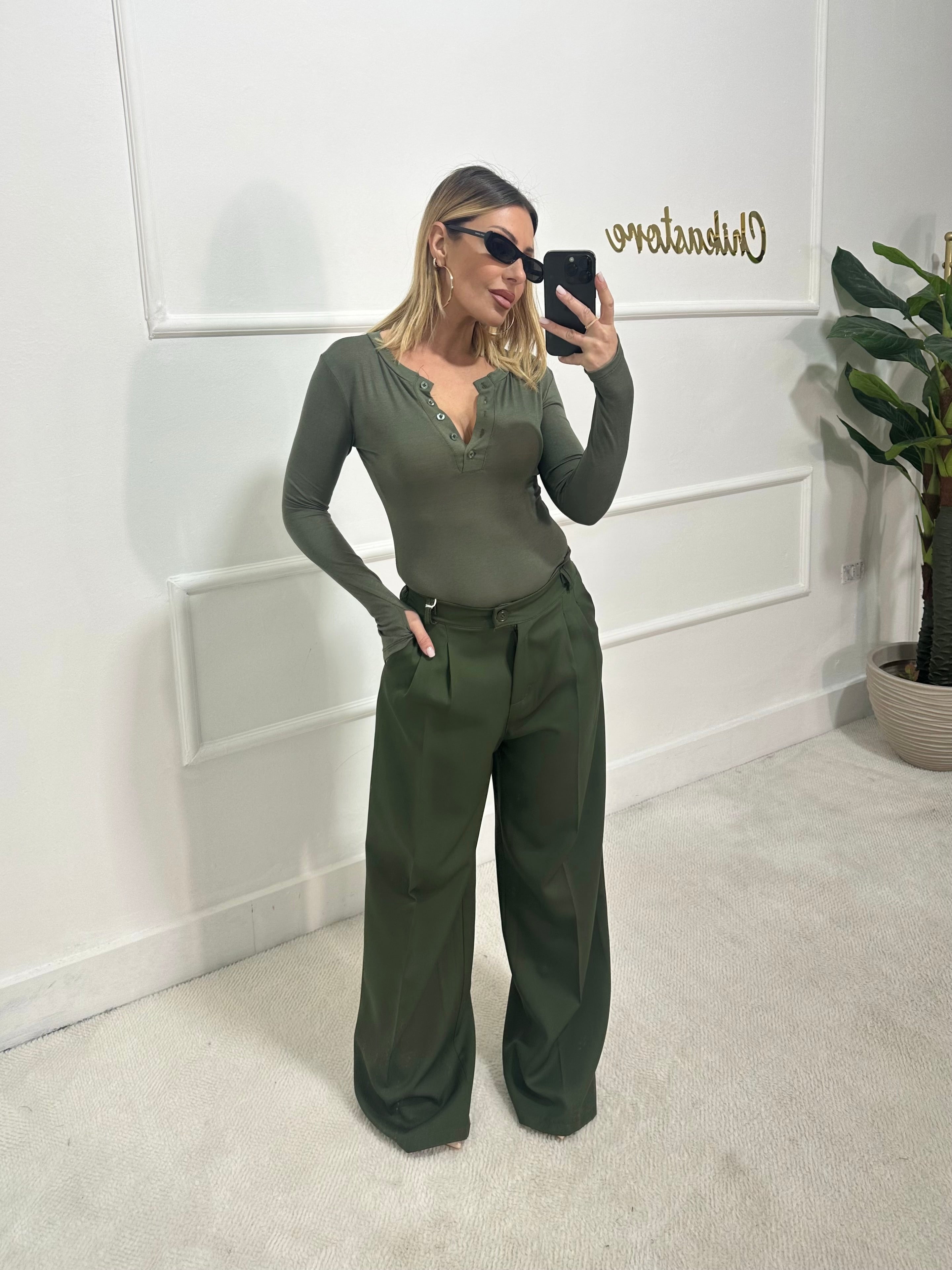 Pantalone Elegance Verde