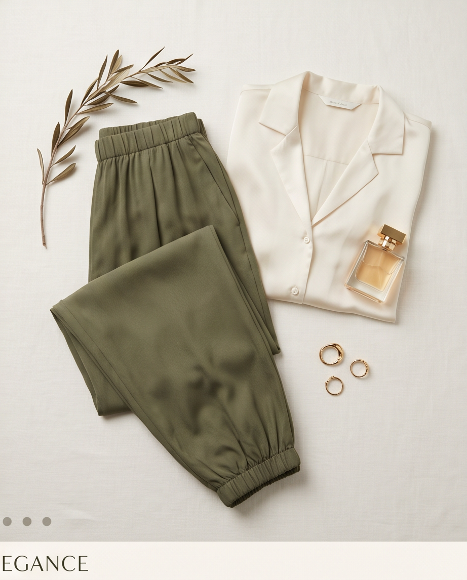 Pantaloni Confort verde