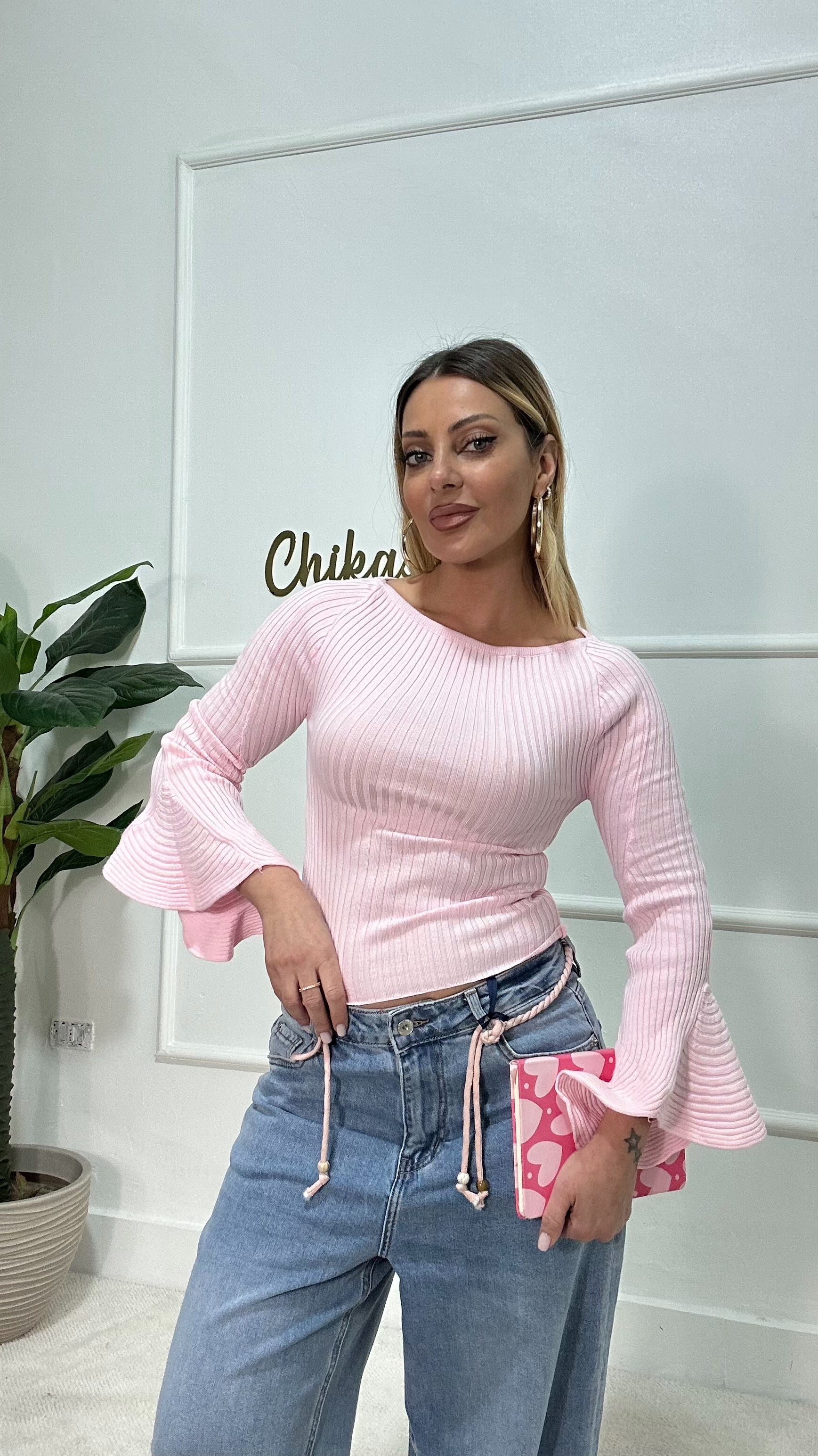 Maglietta Campana Chic Rosa