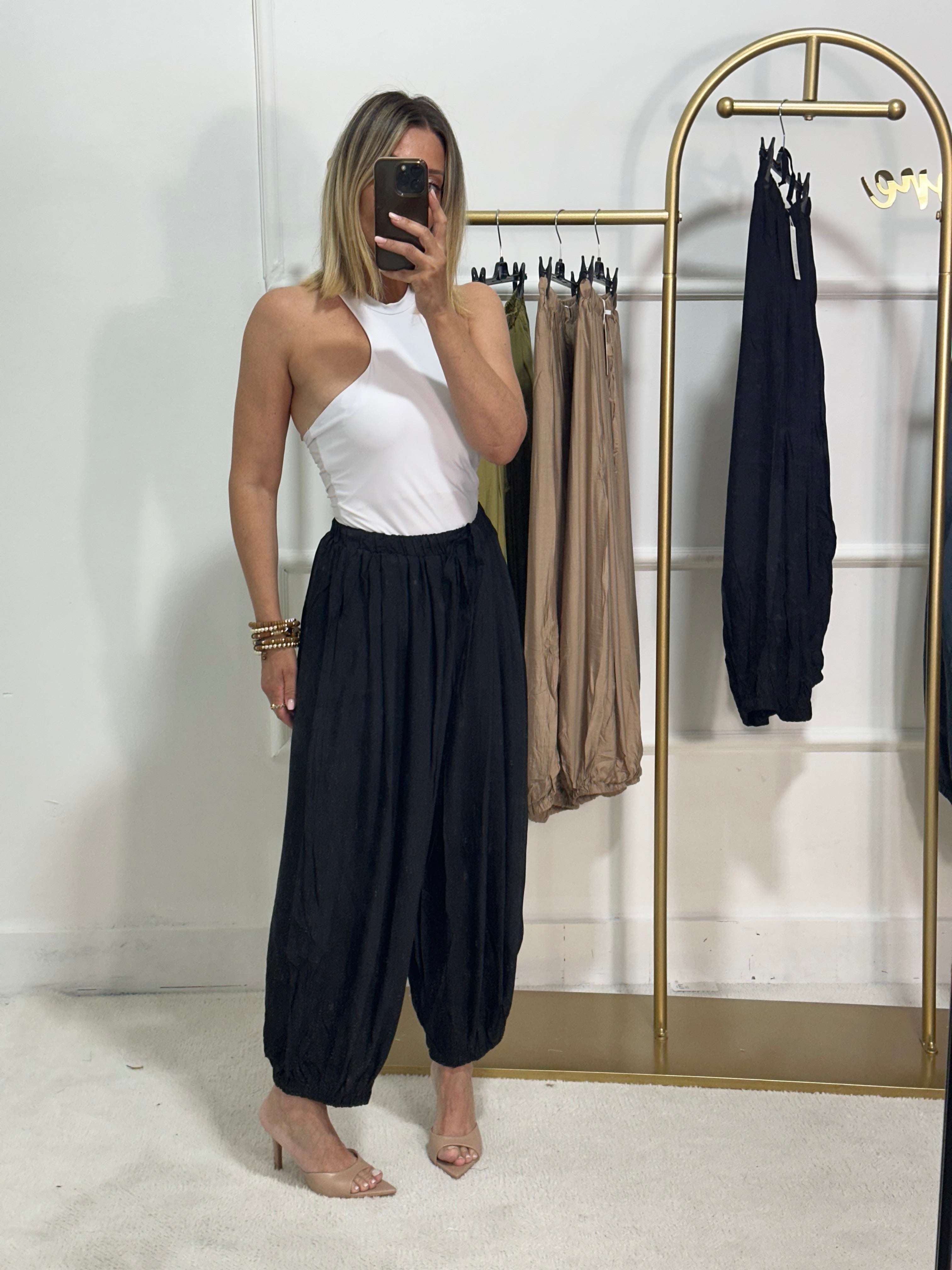 Pantaloni Minerva nero