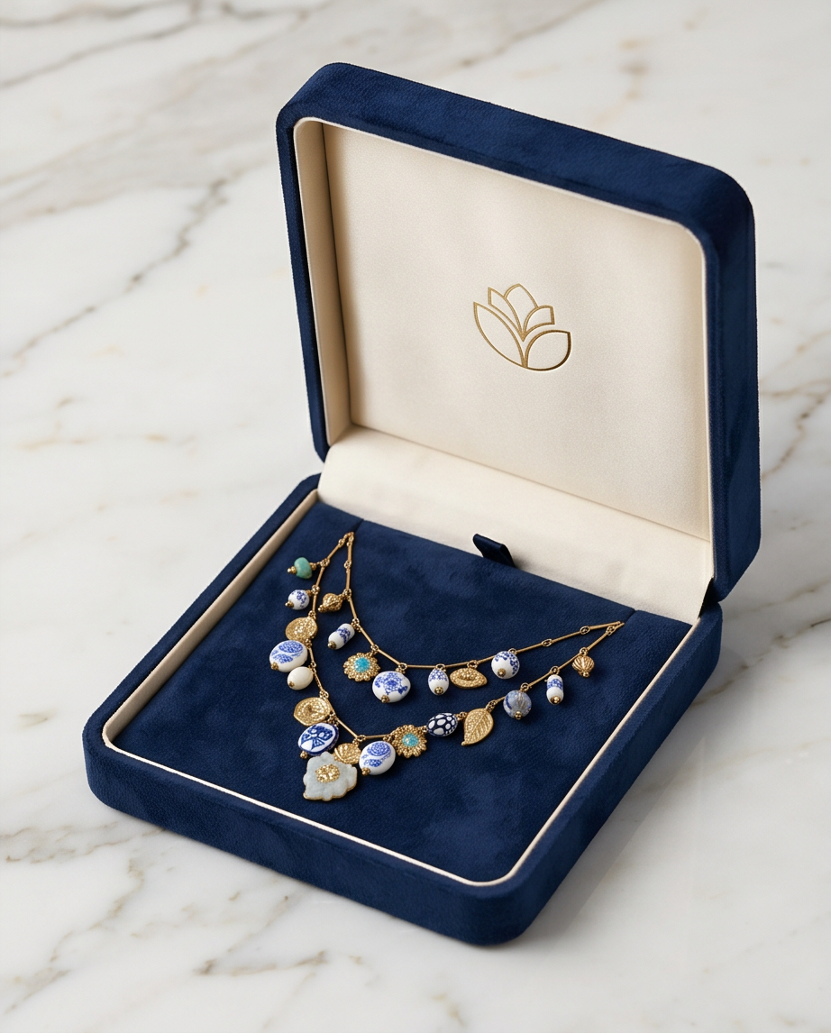 Collana Cloin blue