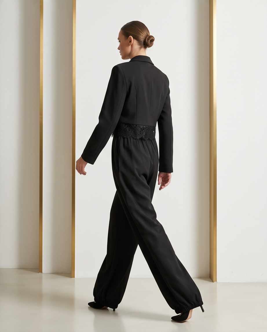 Tailleur pizzo Black