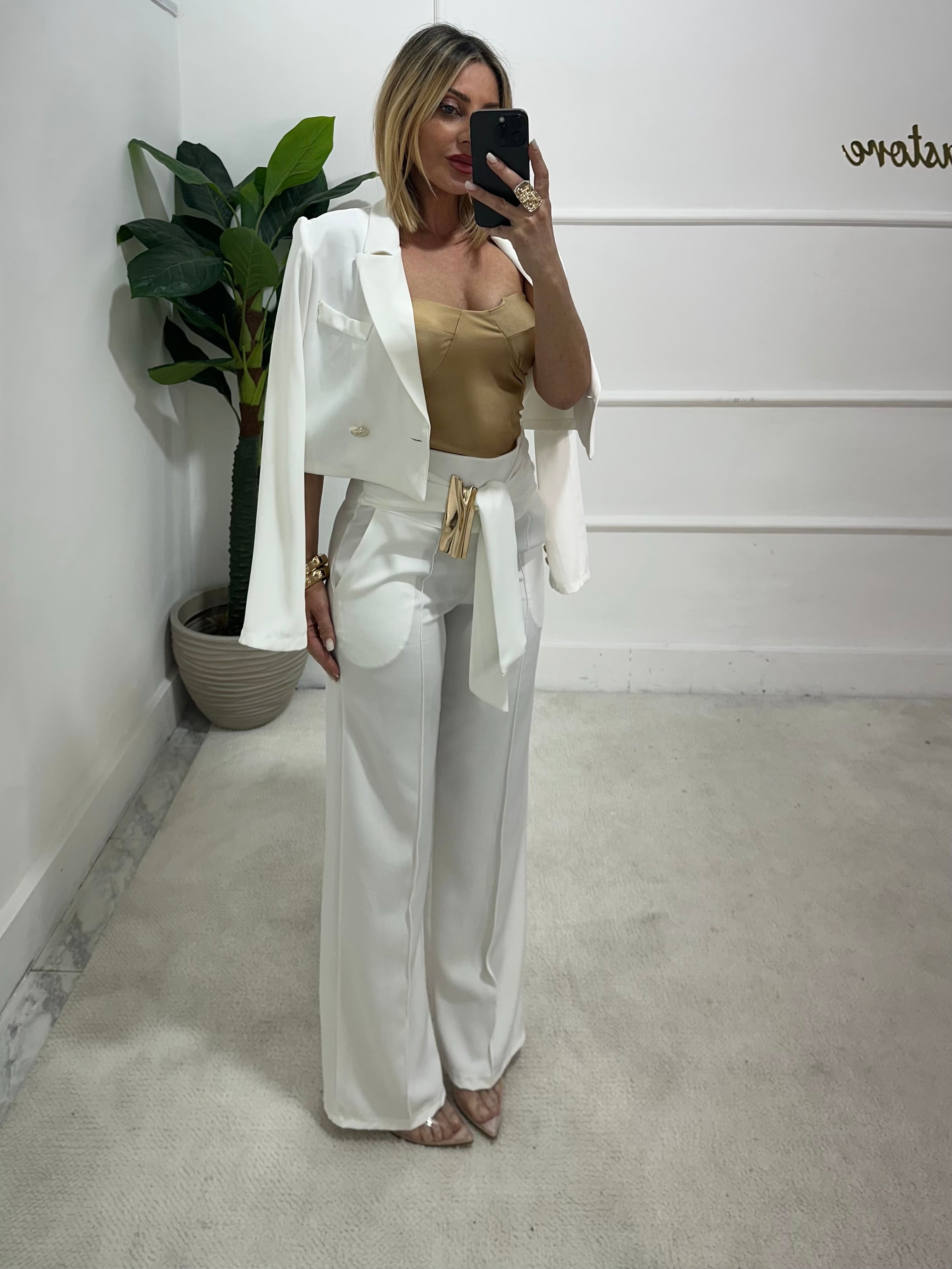 Pantaloni bianchi Elisabetta