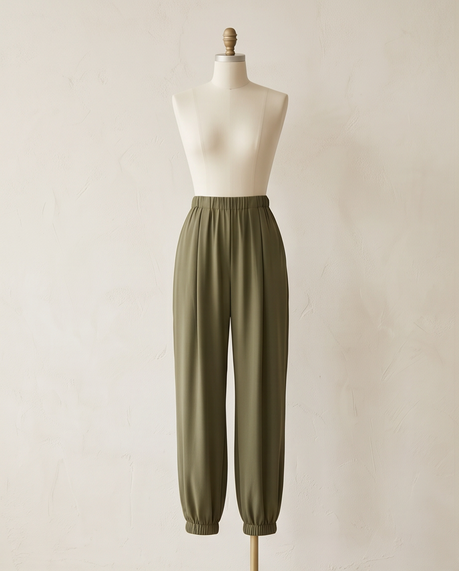Pantaloni Confort verde