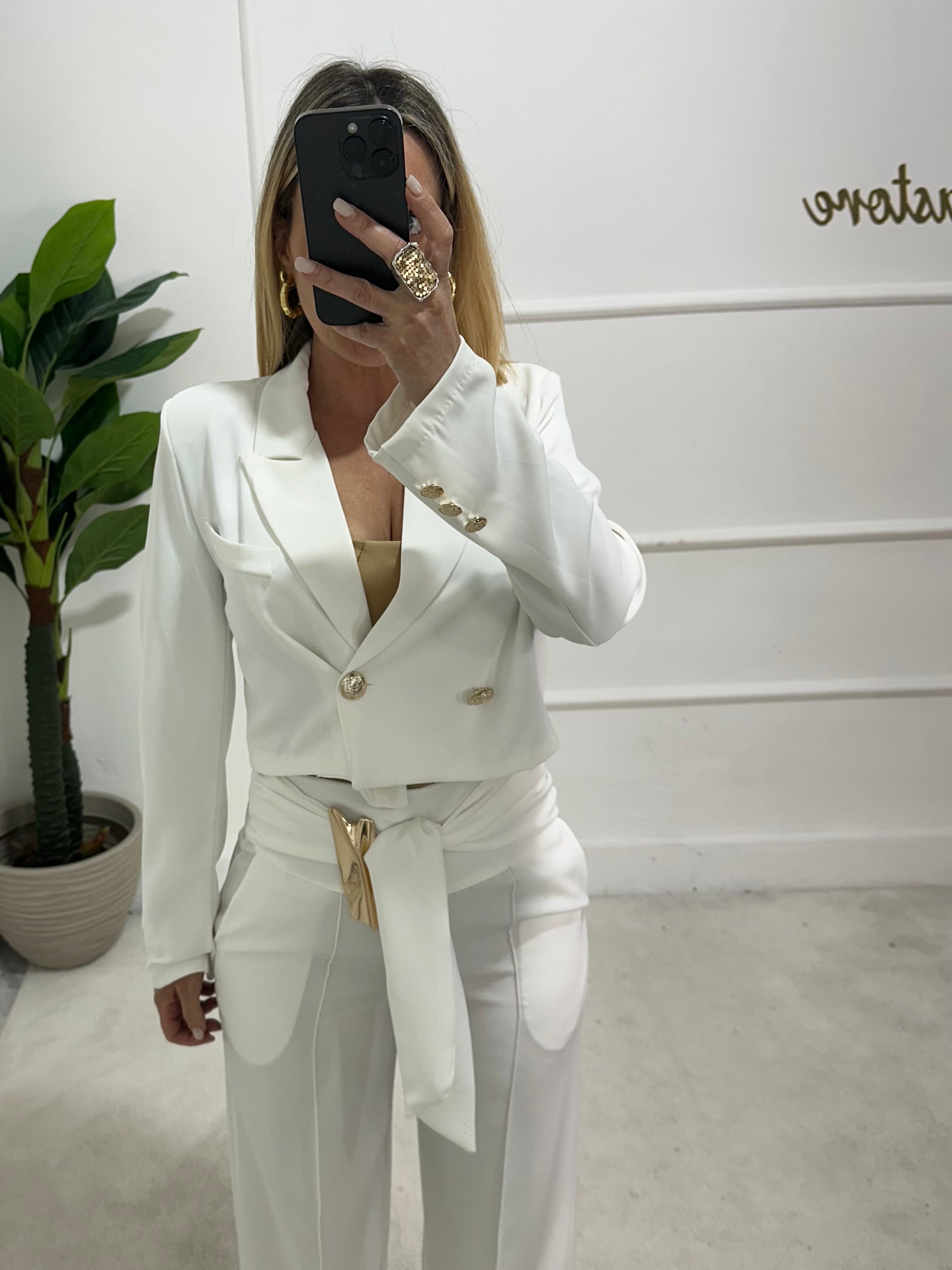 Blazer bianco Elisabetta
