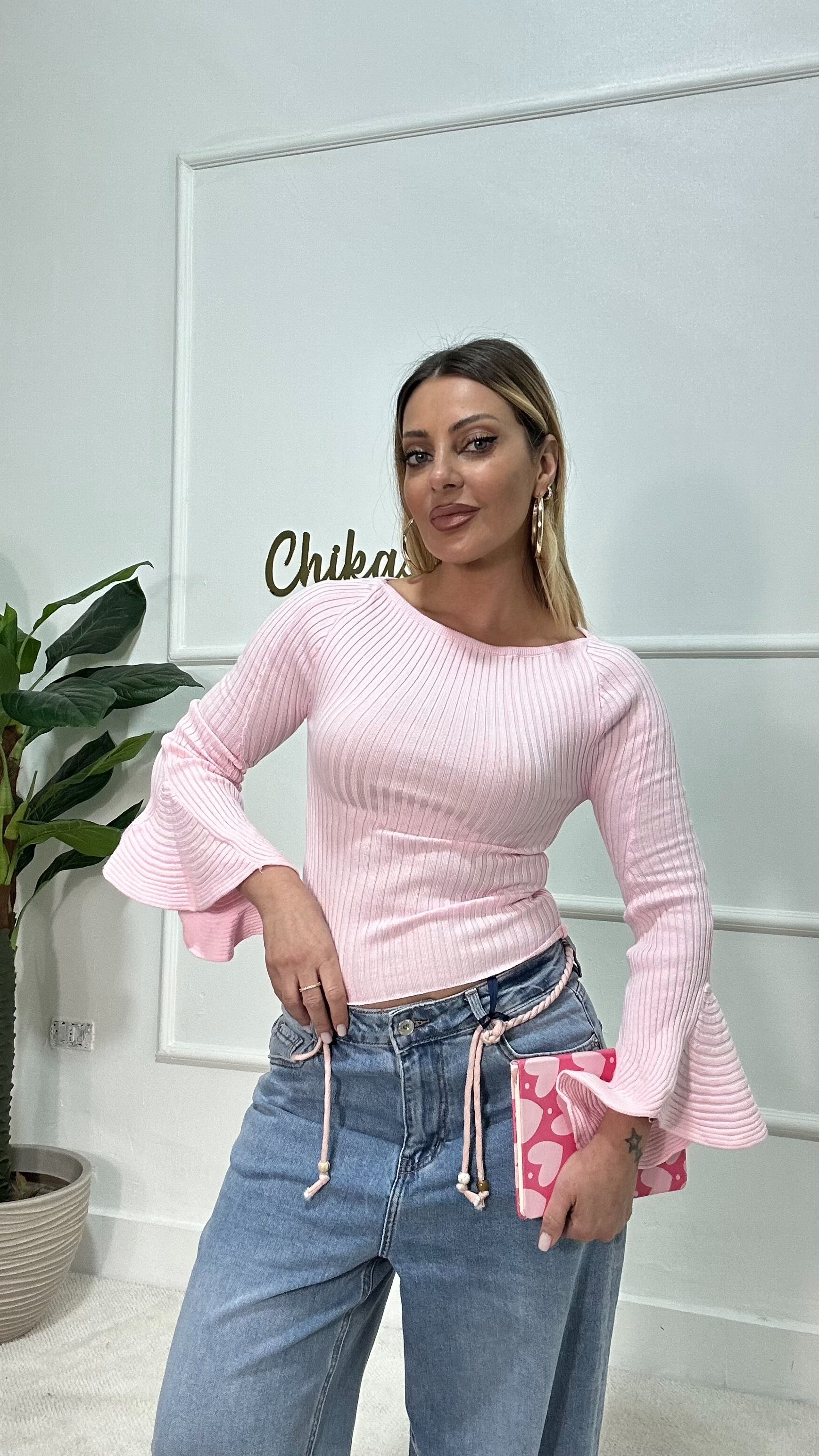 Maglietta Campana Chic Rosa