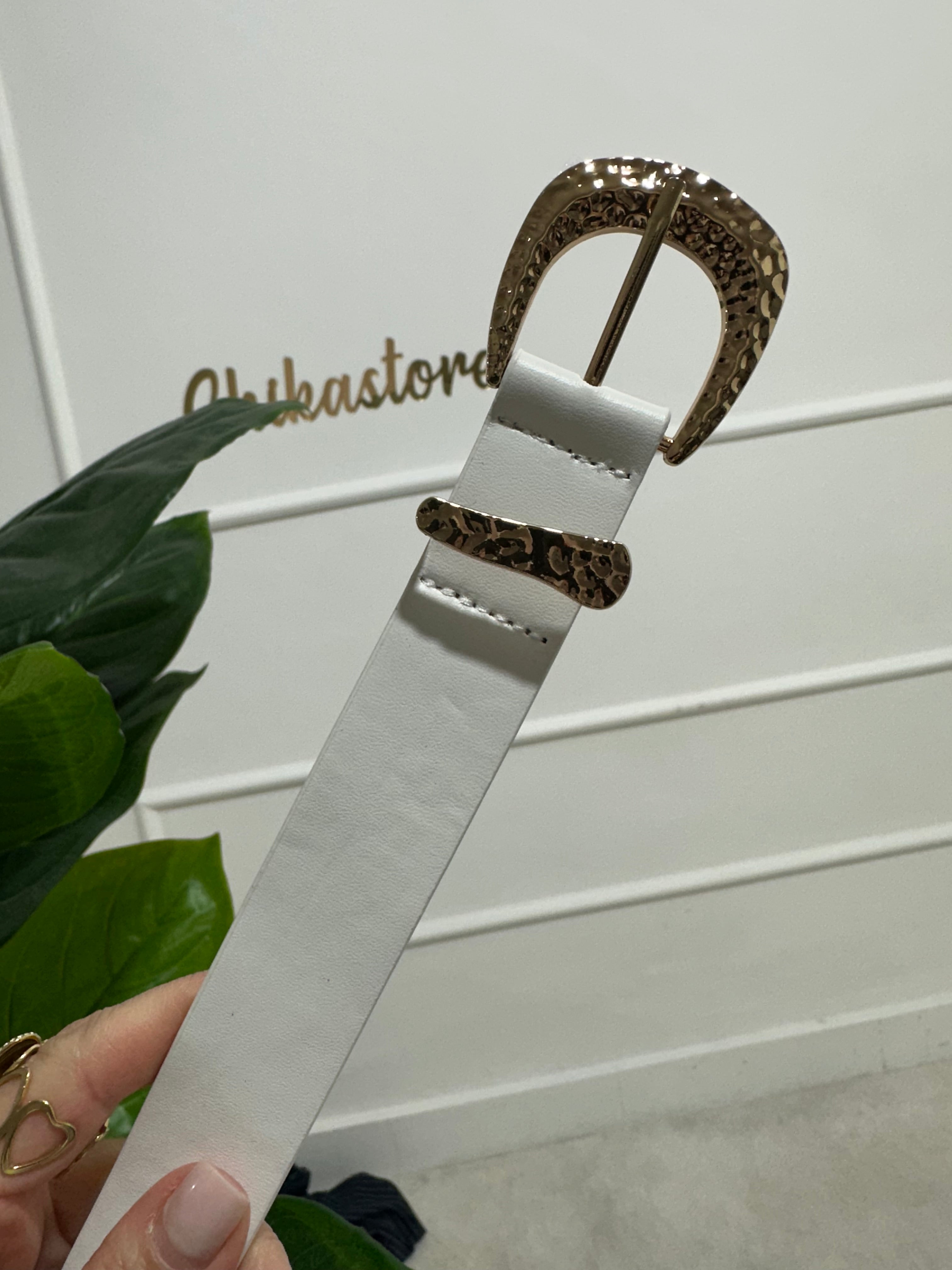 Cintura con fibbia oro