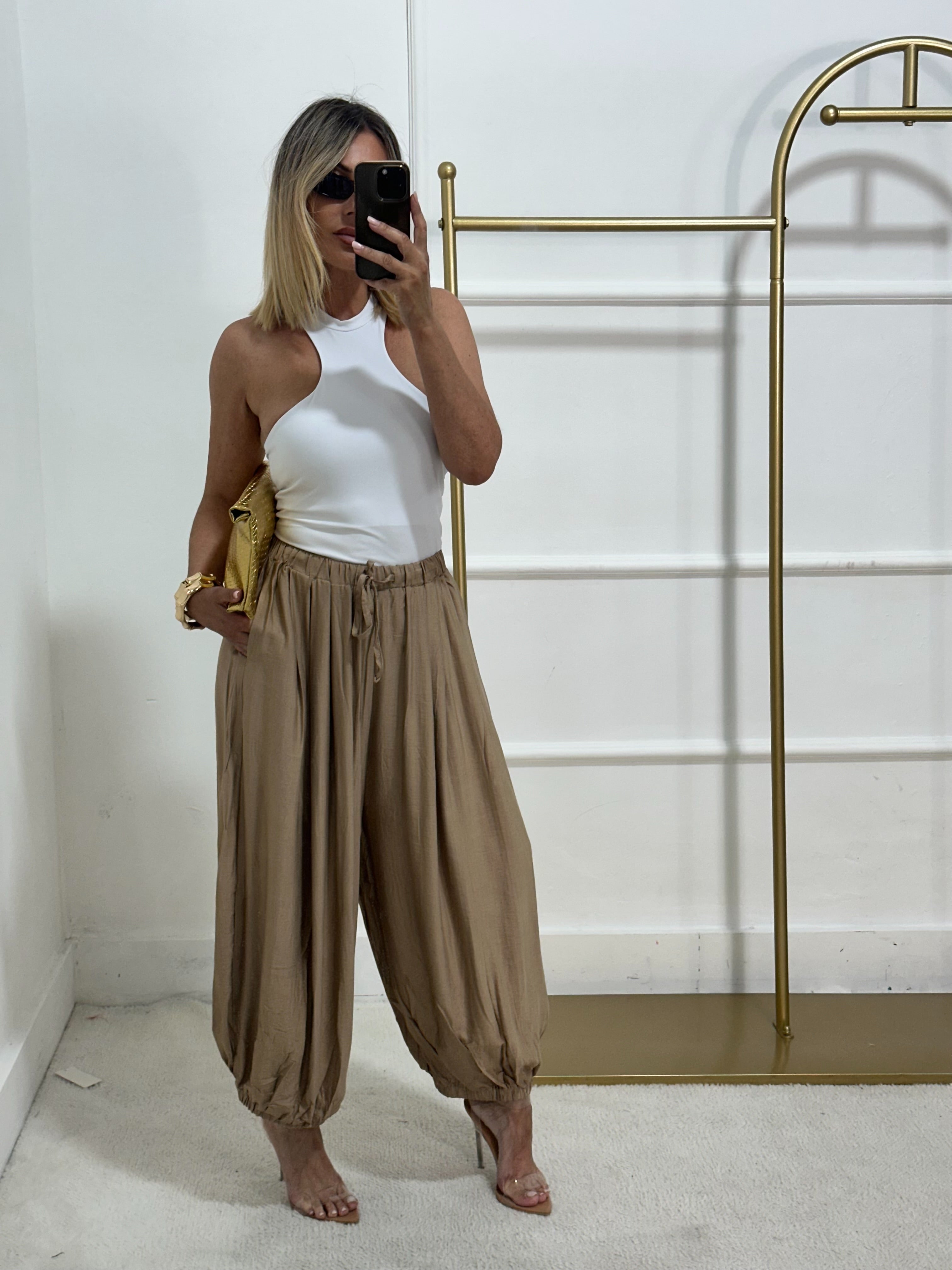 Pantaloni Minerva biscotto