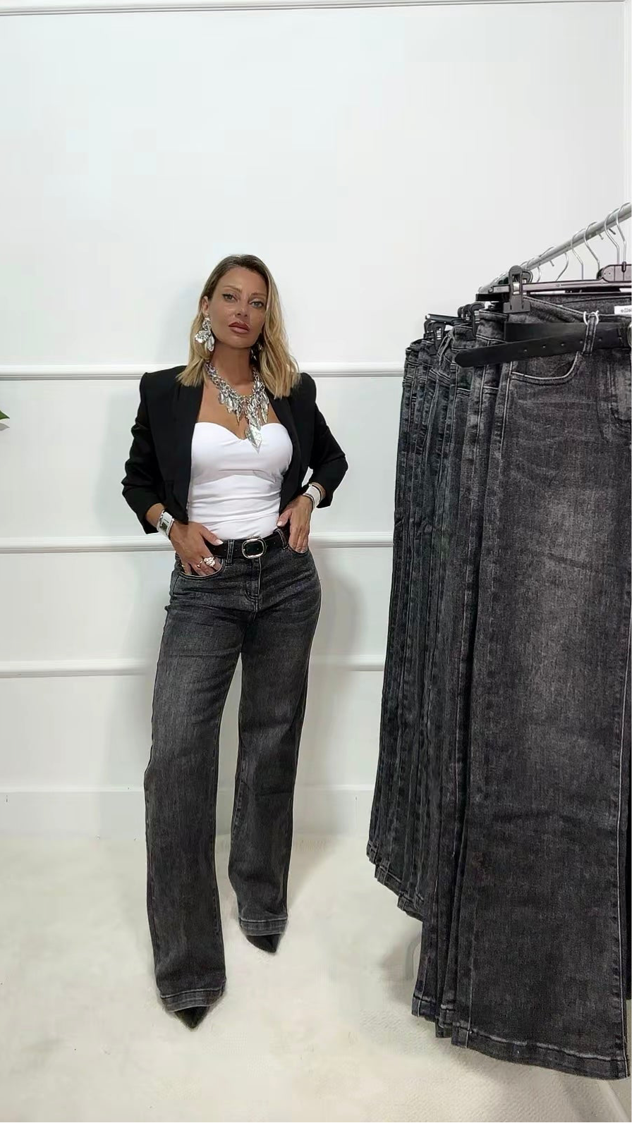 Denim grigio sfumato