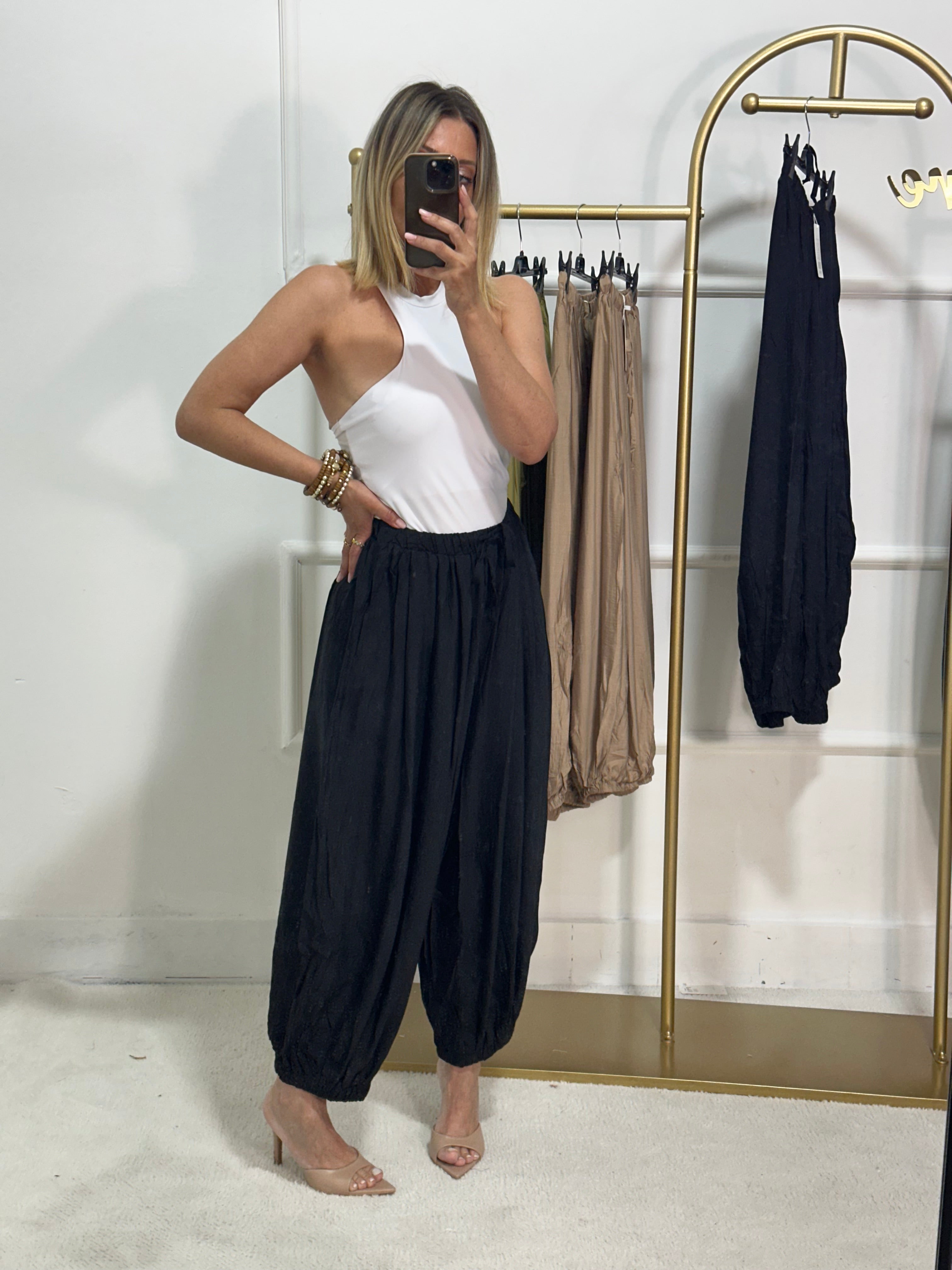 Pantaloni Minerva nero
