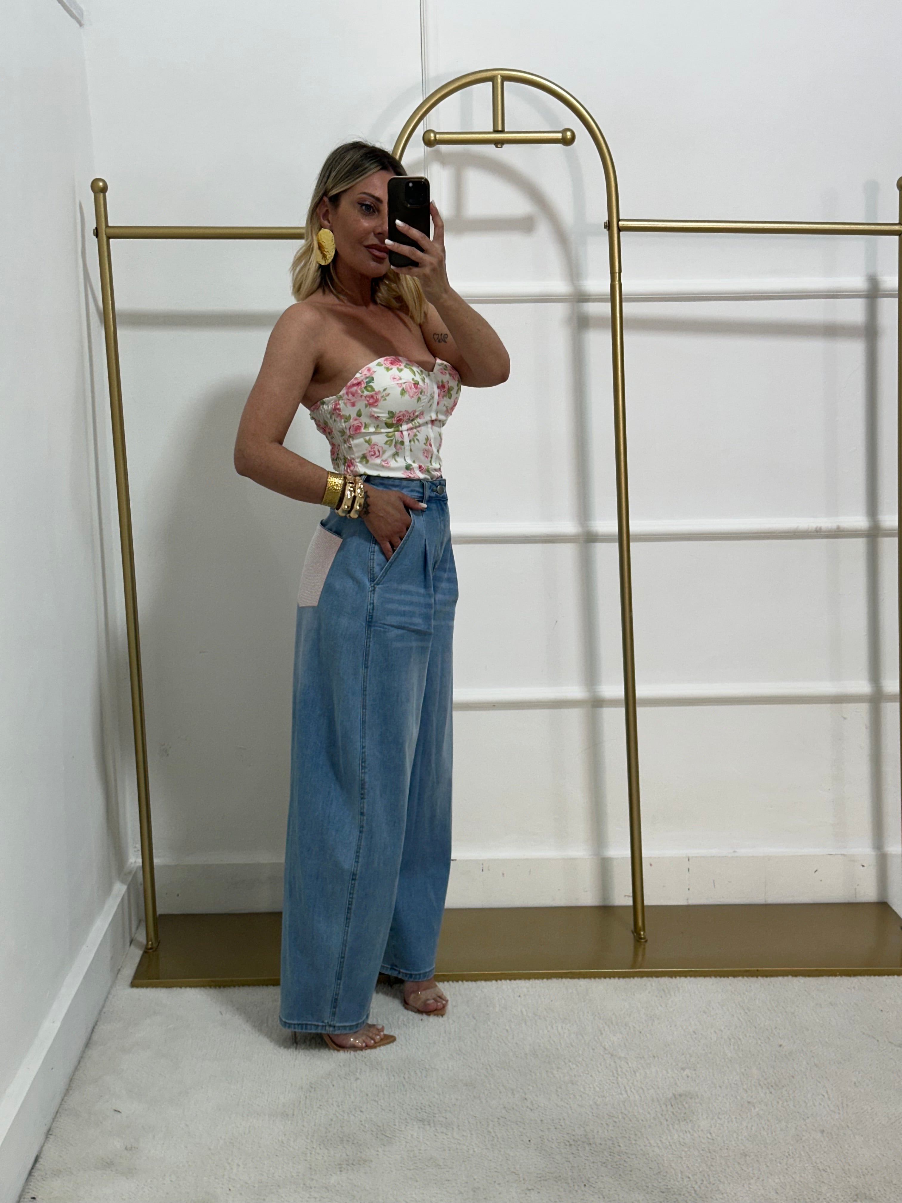 Denim Strauss rosa