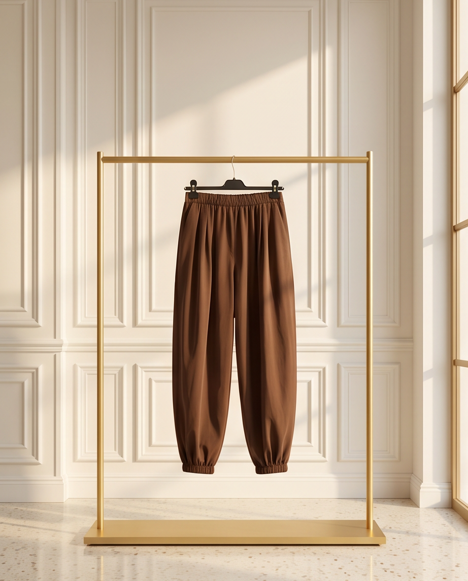 Pantaloni confort  caffè