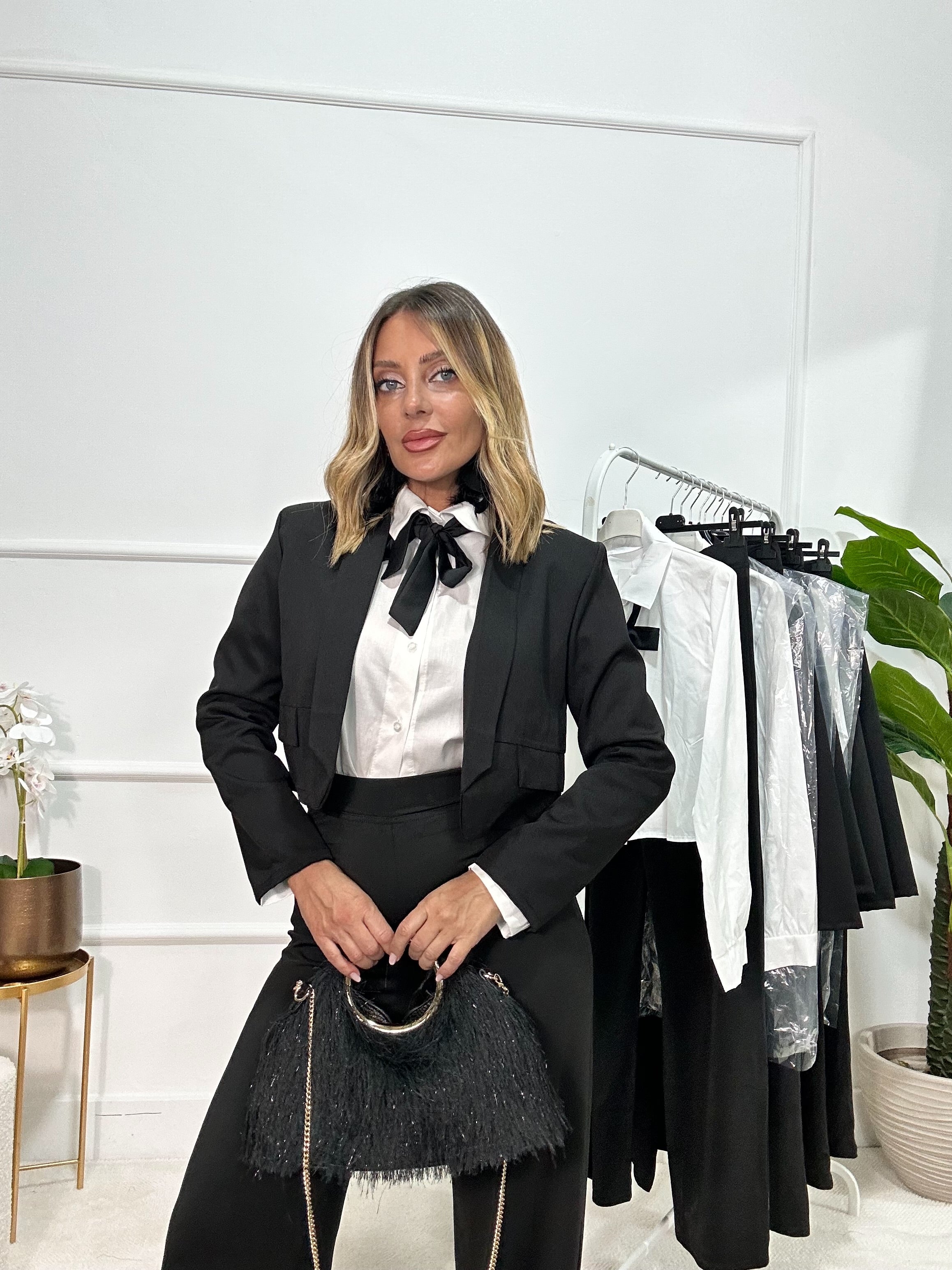 Blazer Cropped Black