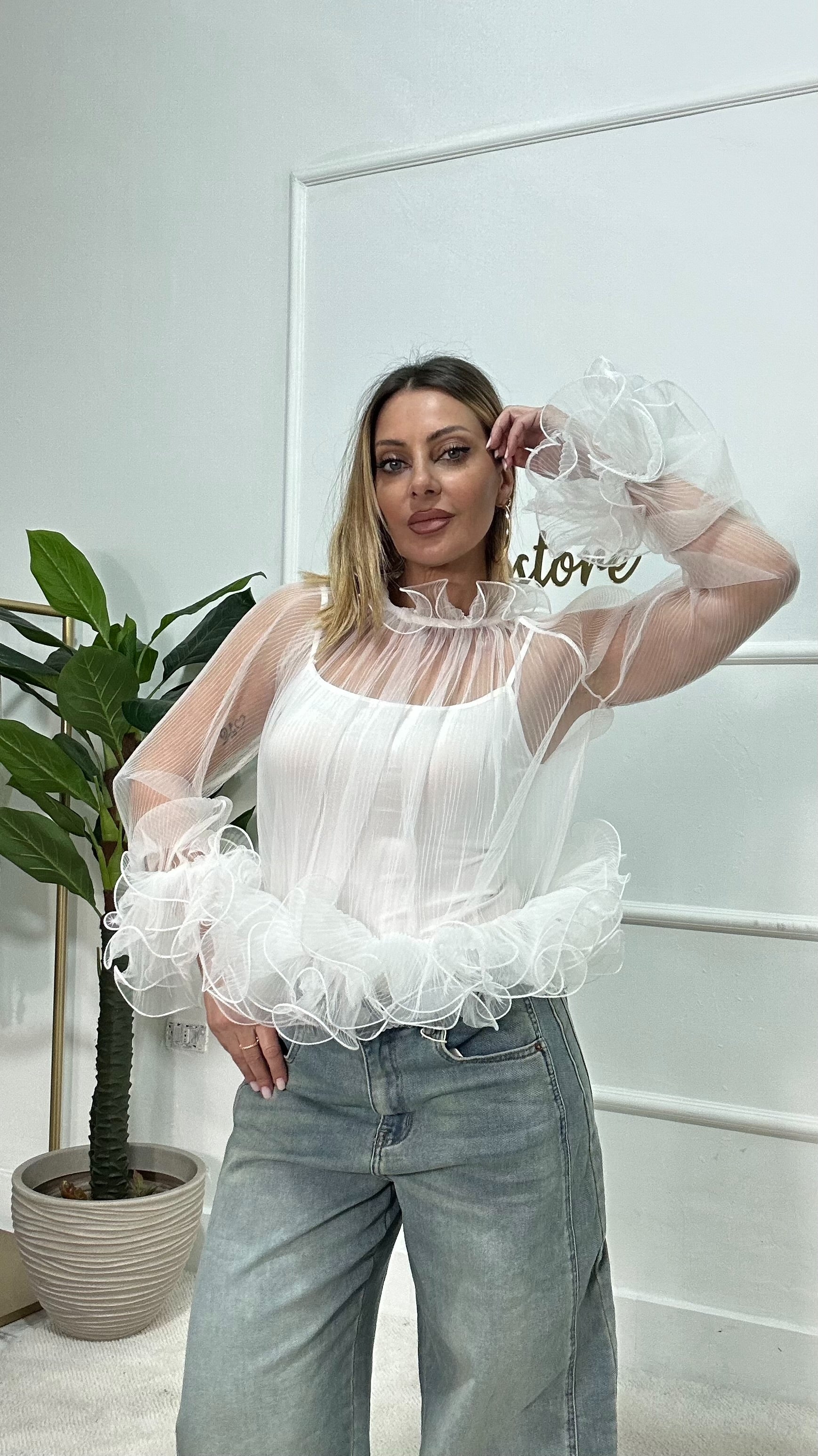 Camicia Rouge Sensation Bianca